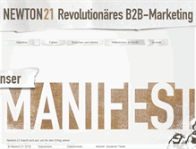 Tablet Screenshot of newton21.de